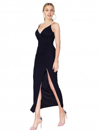 Discount Chiffon High Neck Spaghetti Straps Short Cocktail Dress / Prom Dress