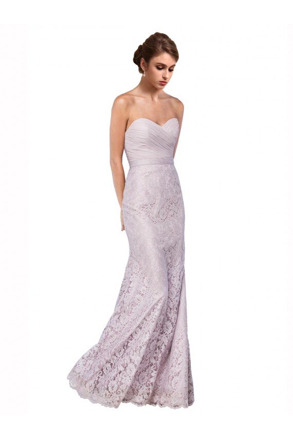 Floor Length Fitted Sweetheart Lace Prom Dress