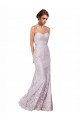 Floor Length Fitted Sweetheart Lace Prom Dress
