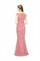 Sweetheart Mermaid Long Lace Prom Dress with Wide Straps