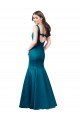 Long Sleek Satin Prom Dress with U-Back
