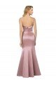 Old Hollywood-Inspired Strapless Satin Prom Dress