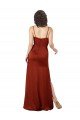 Floor-Length Silky Satin Prom Dress with Skirt Slit
