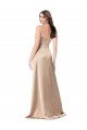 Silky Satin Prom Dress with Draped Surplice Bodice