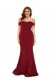 Off Shoulder Sleeves Sweetheart Neckline Long Spandex Prom Dress