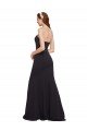 Strapless Bodycon Long Crepe Prom Dress with High Slit