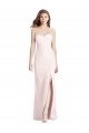 Strapless Crepe Trumpet Prom Dress with Front Slit