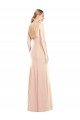 V-Spaghetti Strap Open Back Bateau Neck Trumpet Prom Dress