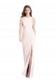 Diamond Cutout Back Trumpet Prom Dress with Front Slit