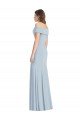 Cuffed Off the Shoulder Long Trumpet Prom Dress