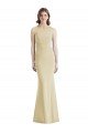 Criss Cross Twist Cutout Back Trumpet Prom Dress