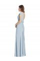 Bateau Neck Cap Sleeves Open Back Trumpet Prom Dress
