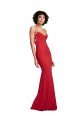 Spaghetti Strap Slip Neckline Crepe Prom Dress