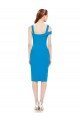 Sleeveless Crepe Cocktail Prom Dress / Homecoming Dress with Keyhole Off The Shoulder Detailing