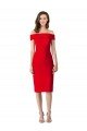 Off the Shoulder Square Neck Cocktail Prom Dress / Homecoming Dress