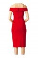 Off the Shoulder Square Neck Cocktail Prom Dress / Homecoming Dress