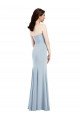 Strapless Notch Crepe Prom Dress with Front Slit