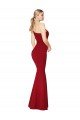 One Shoulder Long High Neck Sleeveless Mermaid Crepe Prom Dress