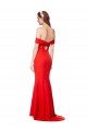 Cross Front and Back Bardot Sleeveless Crepe Maxi Prom Dress
