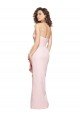 Strapless Long Full Length Ruffles Low Back Crepe Prom Dress