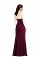 Strapless Crepe Maxi Prom Dress with Front Slit