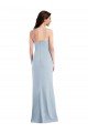 Flattering Trumpet Maxi Crepe Prom Dress with Front Slit