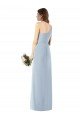 One Shoulder Crepe Trumpet Prom Dress with Front Slit