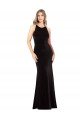 Vintage Velvet High Neck Prom Dress with Strappy Back