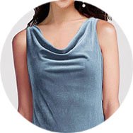 Discount Cowl Neck Prom Dresses